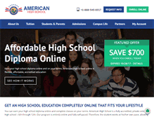 Tablet Screenshot of americanhighschool.net